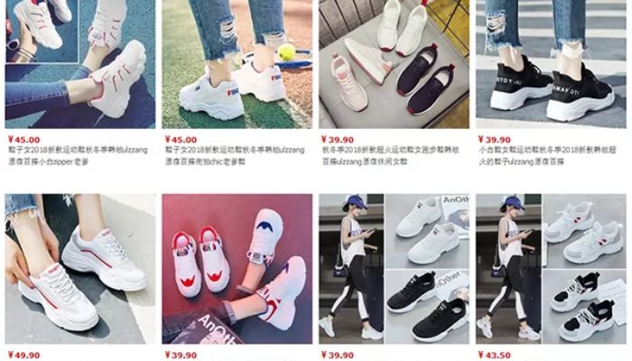 Tự order sỉ giày sneaker Quảng Châu thông qua các trang thương mại điện tử tại Trung Quốc