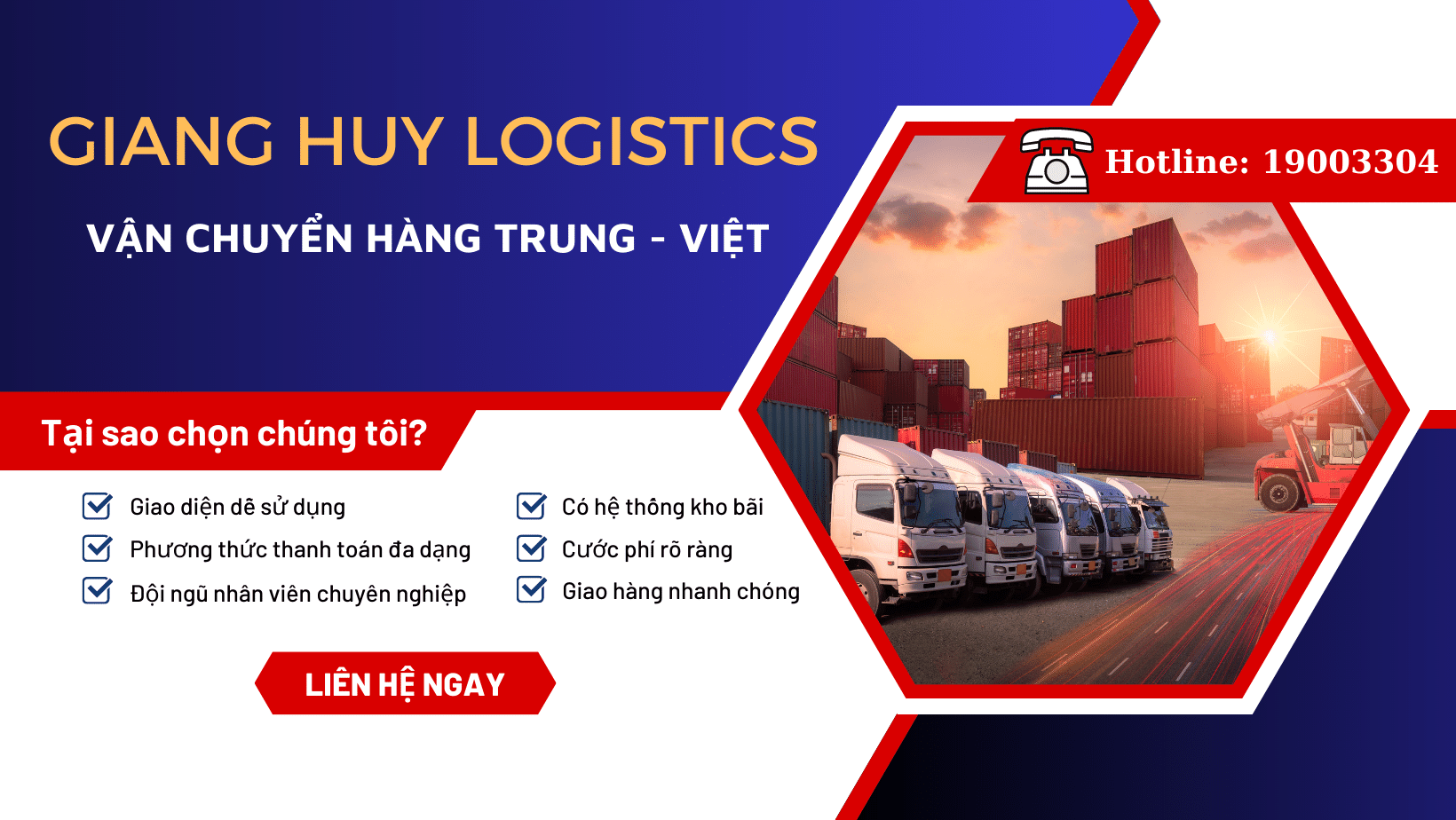 Dịch vụ vận chuyển hàng Trung Quốc siêu tốc, an toàn nên chọn Giang Huy Logistics